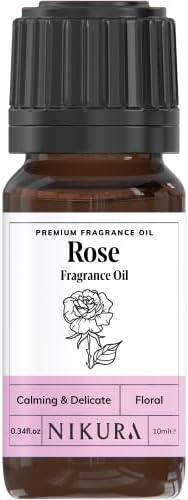 Nikura | Jasmine (Night Blooming) Fragrance Oil - 10ml | Perfect for Soap Making, Candle Making, Wax Melts, Diffuser | Great for use in Bath Bombs, Perfume Oil, Perfume Scents | Vegan & UK Made
