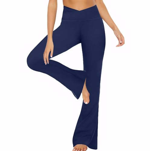 Neteson Pantalon de Yoga Femme Legging évasé Booucut...