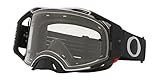 Oakley Airbrake Clear Motocross Brille (Black/Grey,One Size)