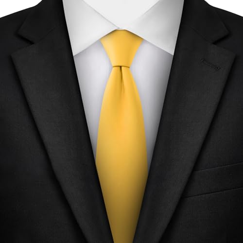 Image of Jacob Alexander Men's Slim Width 2.75 inch Solid Color Tie