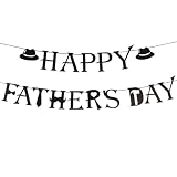 Happy Father’s Day Decorations Danner, Unique Fathers Day Decor Hanging Signs Banner with Fun Design – Perfect for Home, Office, and Party Supplies Celebrations, Black