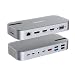 Lasuney USB C Hub, Type C Adapter, 8-in-1 Dongle with Ethernet, USB-C PD 3.0, 4K@30Hz HDMI, 3 USB 3.0, SD/TF Card Reader, Compatible for MacBook Air Pro, Chromebook and Other Type C Laptops
