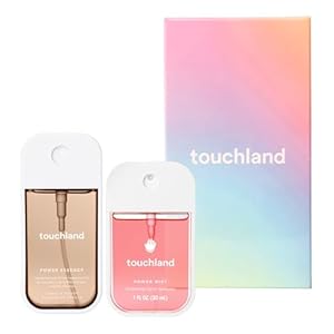 Touchland SWEET RUSH Body and Hand Mist Essentials (Vanilla Velvet Body & Hair Fragrance Mist, 2 FL. OZ. + Wild Watermelon Power Mist Hydrating Hand Sanitizer Spray 1 FL. OZ.), Travel Size Set