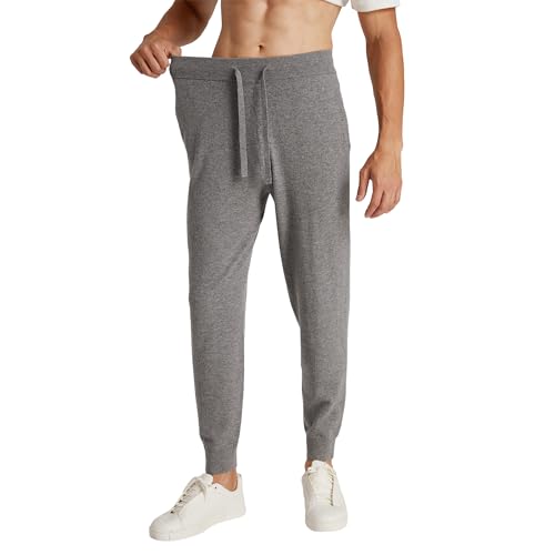 GreenMount Mens Cashmere Pants Soft Warm Jogger Sweatpants with Drawstring for Men 37.5° Warm