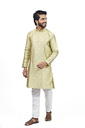 Image of HARPITA Men's Silk Blend Kurta Pyjama Set