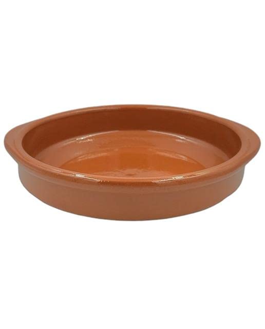 Cazuela tartera olla baja en barro esmaltado 28 cms