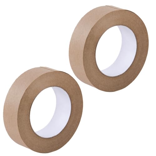 Hemobllo Cinta de Sellado de Papel Kraft 4.8Cm Cinta Plana Ecológica para Embalaje y Protección de Paquetes en Uso Doméstico