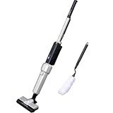 Iris Ohyama, Aspiradora inalámbrica y aspiradora de mano 2 en 1, 170 W, sensor de limpieza, con plumero y soporte, Para piso, escalera, muebles. - Vacuum Cleaner IC-SLDCP5 - Plata/Negro