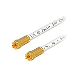 [page_title]-10m HB-DIGITAL HDTV reines Kupfer SAT Antennenkabel 5-Fach geschirmt max 135dB Anschlusskabel RG6 Koax mit Kompressionssteckern VERGOLDET Koaxial Kabel 1080p Full HD 3D UHD Ultra 4K F-Stecker weiß