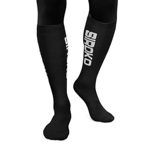 SIROKO Calcetines para snowboard/esquí esquí y nieve Core Zuoz Negro