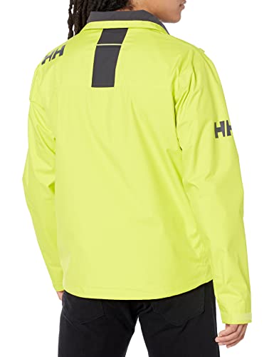 Image of Helly-Hansen mens Crew Midlayer Fleece Lined Waterproof Windproof Rain Jacket