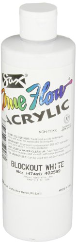 Sax 402599 True Flow Heavy Body Acrylic Paint, 1 Pint, Blockout White, 16 Fl Oz (Pack of 1)