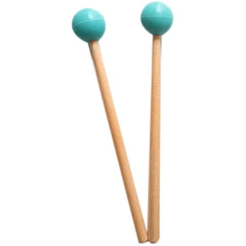 Svexienun 2Pcs Soft Rubber Sticks Wood Handle Mallets Cover
