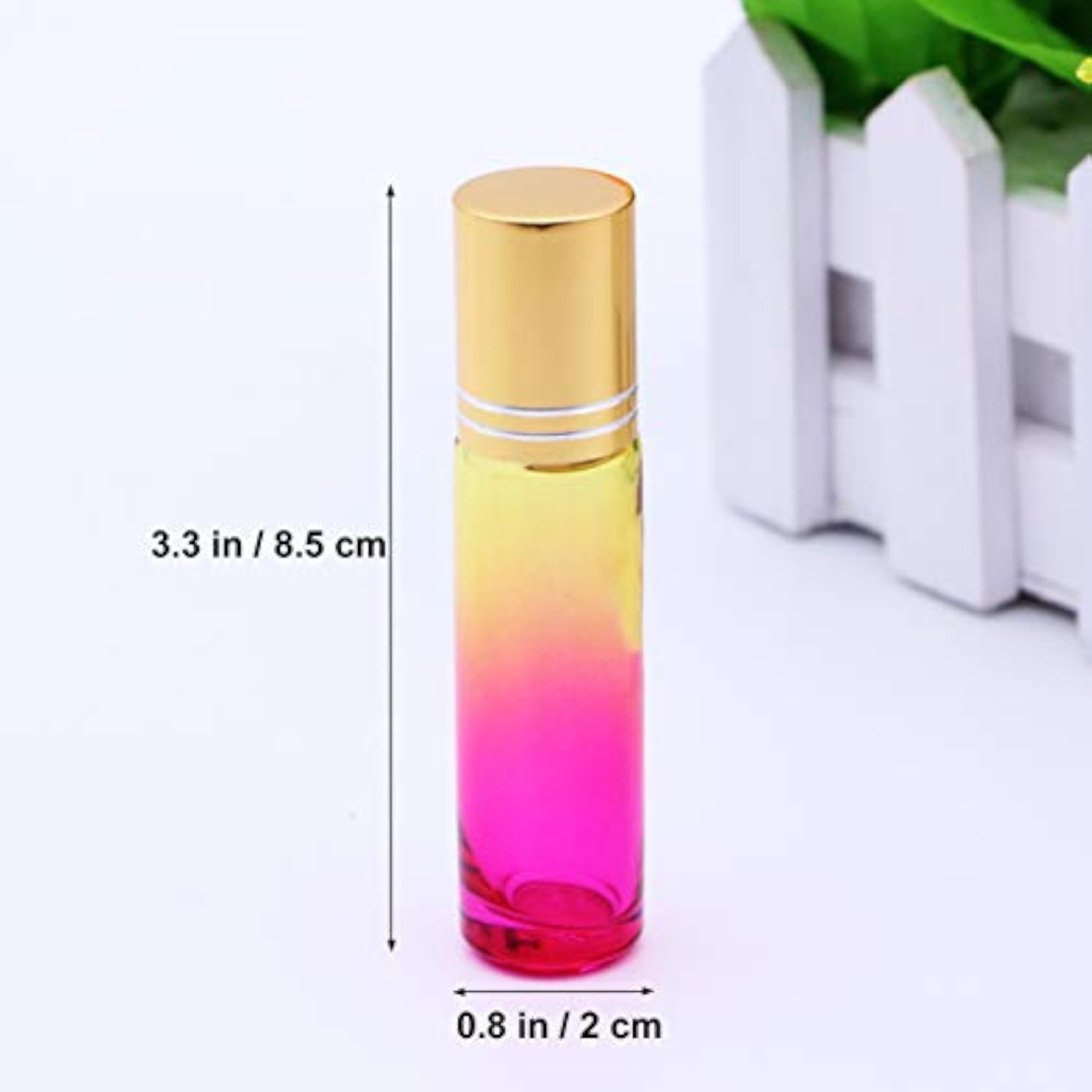10pcs 10ml Essential Oil Roller Bottles Glass