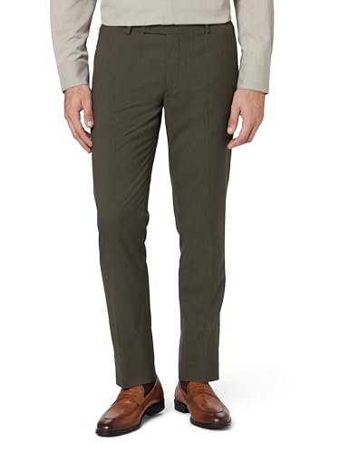 Image of Mid Rise Solid Formal Trousers