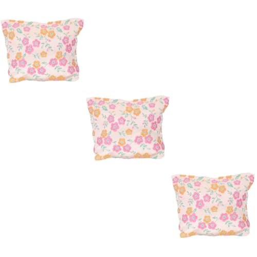 Trousse de maquillage portable pour voyage et usage quotidien à motifs floraux