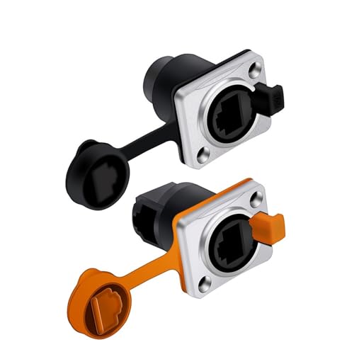 Conector hembra RJ45 Ethernet: chasis de red y panel de ordenador, 10 uds. A1049