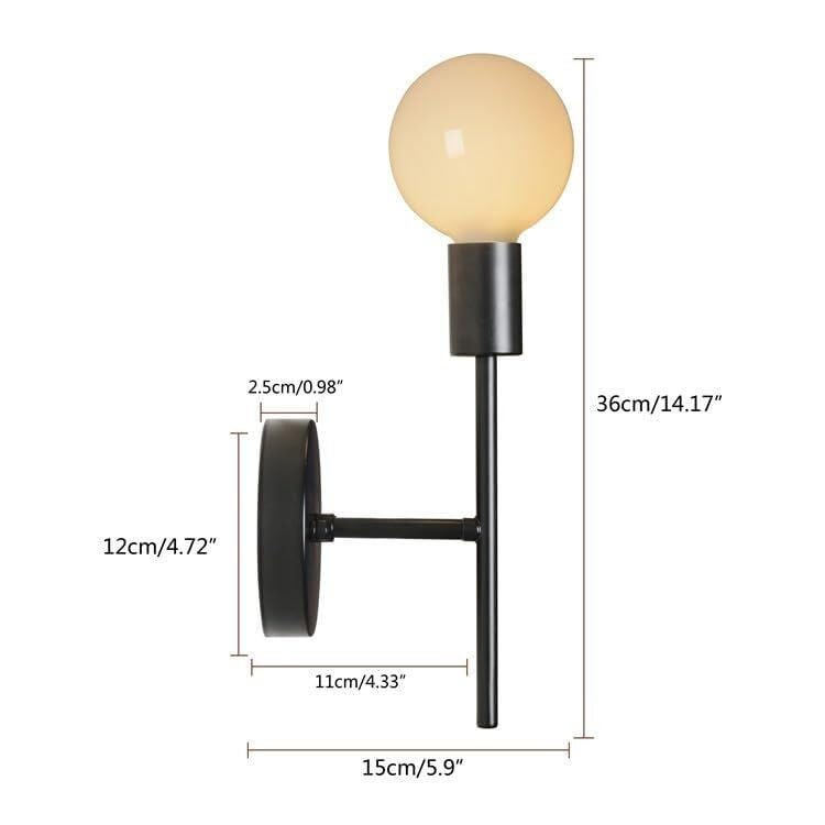 Apliques de pared retro y lámparas de un solo poste para cocina y pasillos 5