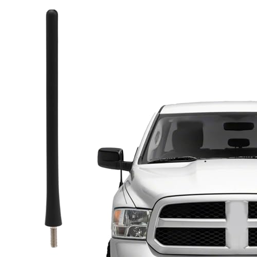 LQYLMY Antena corta de goma compatible con Ram 1500 Dodge Jeep, antena de antena de goma flexible duradera a prueba de lavado de coche de 7 pulgadas, repuesto # 56038725AC
