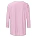 3/4 Sleeve Shirts for Women Crew Neck Dragonfly Graphic Blouse Cute Boho Casual Cottagecore Tops Plus Size Funny Tees Pink