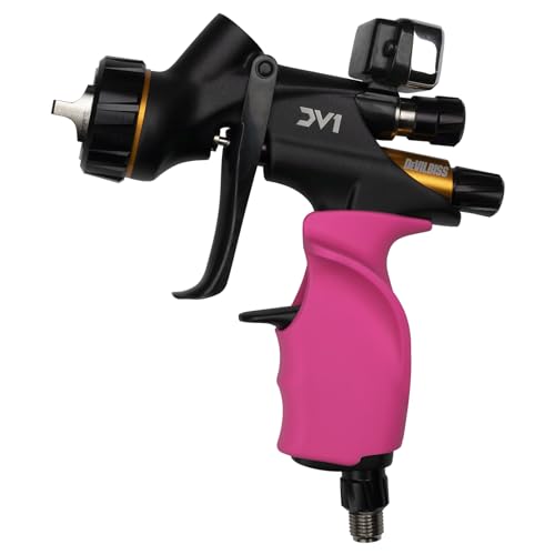 Image of GripFx Ergonomic Paint Spray Gun Grip for DeVilbiss DV1 Prolite (Right Handed, Pink)