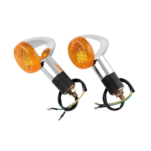 Clignotant moto LED ambre universel arrière pour signalisation en deux-roues (2 pièces)