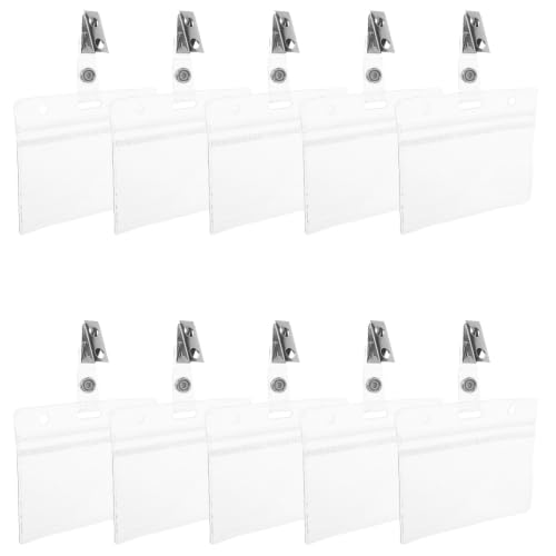 Fundas protectoras plásticas horizontales SHINEOFI para tarjetas de identificación