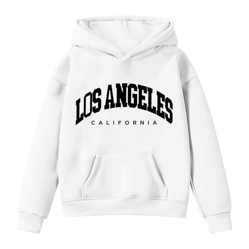 Los Angeles Hoodies for Teen Girls Cute Trendy Long Sleeve Oversized Sweatshirts Tween Y2k Tops Winter Preppy Clothes3
