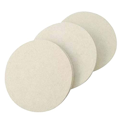 Image of DIY Crafts 4 Pcs, 6 inch inch Felt Pad Only, Felt Pad Only For Car Cleaning Felt & Wool Pad Foam Polishing Waxing Pad Buffing Polishing Wheel Sponge Wool Buffing Pad (4 Pcs, 6 inch inch Felt Pad Only)