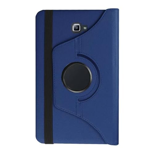 SZLONKOU Tablet Cover for Samsung Galaxy Tab A 10.1 SM-T580 SM-T585 SM-T587(2016 Release),Ultra Slim Folio Stand Lightweight Leather Case for Galaxy Tab A 10.1" 2016 T580 T585 T587 (Ro-Dark Blue) by SZLONKOU - Image 2