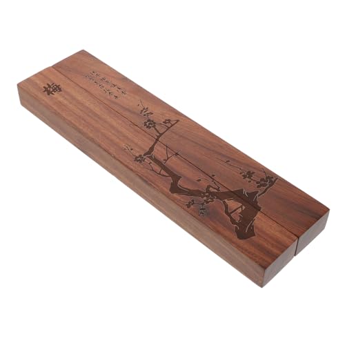 Angoily 2個学生用黒檀木書道文鎮 中華四宝 書斎用文房具 旅行にも便利な耐久性のあるデザイン