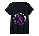 Photo Gallery donna my wife is a warrior lupus consapevolezza costume nastro maglietta con collo a v Photo Gallery donna my wife is a warrior lupus consapevolezza costume nastro maglietta con collo a v