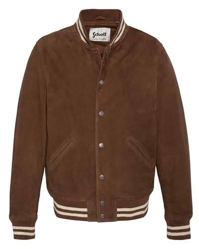 Blouson Schott NYC Lcbowlingx pour homme veste style teddy décontractée