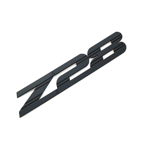 Image of 1Pc 1993-2002 Camaro Front Fender Z28 Emblem 3D Badge Nameplate Letter Sticker 10139552 Replacement for Z28 (Matte Black)