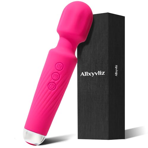 Vibrator Wand Vibrators | Sex Toys Vibrator Dildo for Women | Adult Toys with 20 Patterns & 8 Speeds USB Rechargeable Vibrating Clitoral Stimulator Sex Toy | Gifts for Women (Rose)
