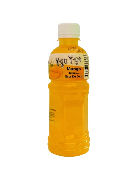 Y-go Y-go | Mango Juice Drink with NATA de Coco | 350ml Pack of 24