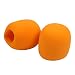 Fielect 5Pcs Microphone Cover Sponge Foam Mic Cover Handheld Microphone Windscreen Shield Protection Micro Foam Filter Orange for KTV Broadcasting