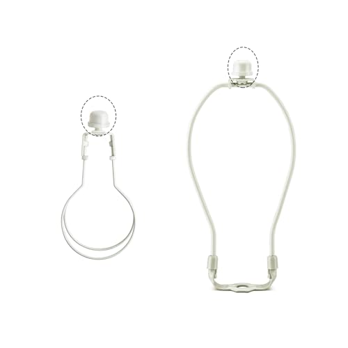 Image of GY & CK Lamp Finials Lampshade finial Tops for Lamp Shade Harp Lamp Finial Knob Lamp Parts and Lighting Accessories Finial 4 Pack (White)