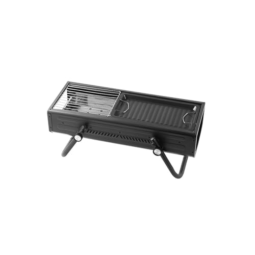 PNAJFUEL Parrilla de Carbón Portátil, Barbacoa de Mesa,O Inoxidable, Ahumador Deo Inoxidable para Acampada/White