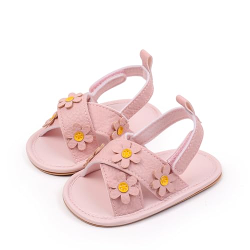 Baby Girls Sandals Shoes Floral Outdoor First Walker Toddler Girls Shoes for Summer