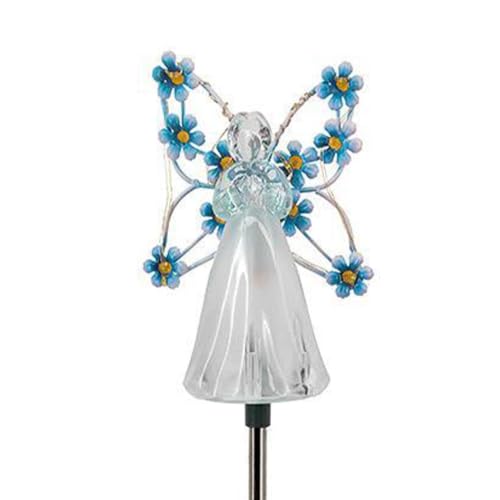 Luz de ángel de jardín con encendido automático nocturno y placa solar 6