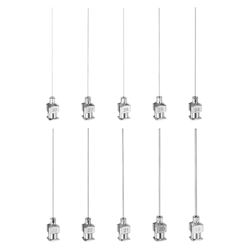 Aiguilles de distribution en acier inoxydable de calibre 19 à 28 pour colle