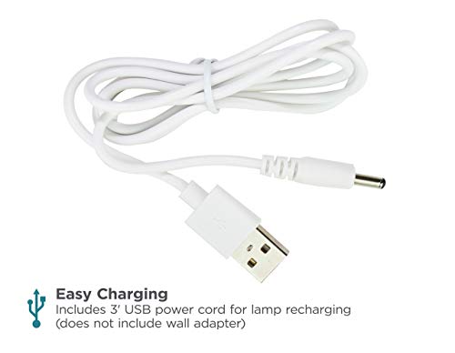 Black+Decker Vled1820-Bd Battery Led Desk Lamp, Dimmable With Adjustable Color Temperature, 4 Hour Battery Life, Rechargeable, Reduces Eyestrain, White #TOP5