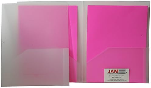 Clear Heavy Duty Plastic 2 Pocket Presentation Folder (9x12) - 108 folders per Box