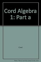 Cord Algebra 1: Part a 0538674652 Book Cover