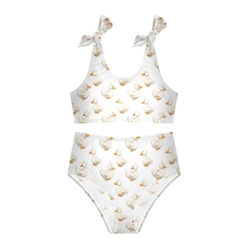Ducks Girls Two Piece Tankini Swimsuits Summer Bathing Suit Beach Swimwear Set4