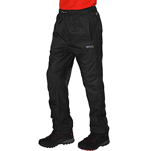 Surpantalon imperméable Regatta Active Homme Noir pour randonnée