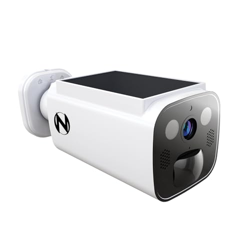 Night Owl 2K Battery Solar Powered Camera with Spotlight and 2-Way Audio –...