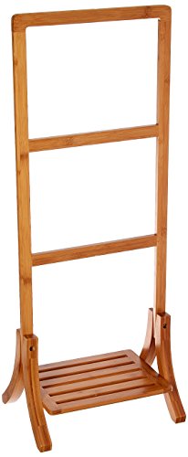 Organize It All Freestanding Bamboo Towel Rack