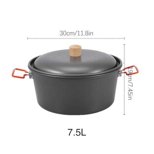 Ustensile de camping en alliage d'aluminium durable pour cuisson haute température - 6